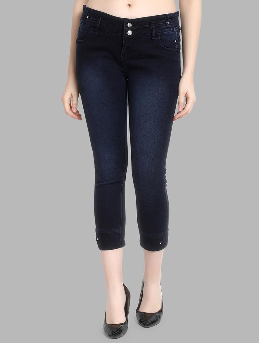 high rise stone washed jeans - 16878839 - Zoom Image - 0