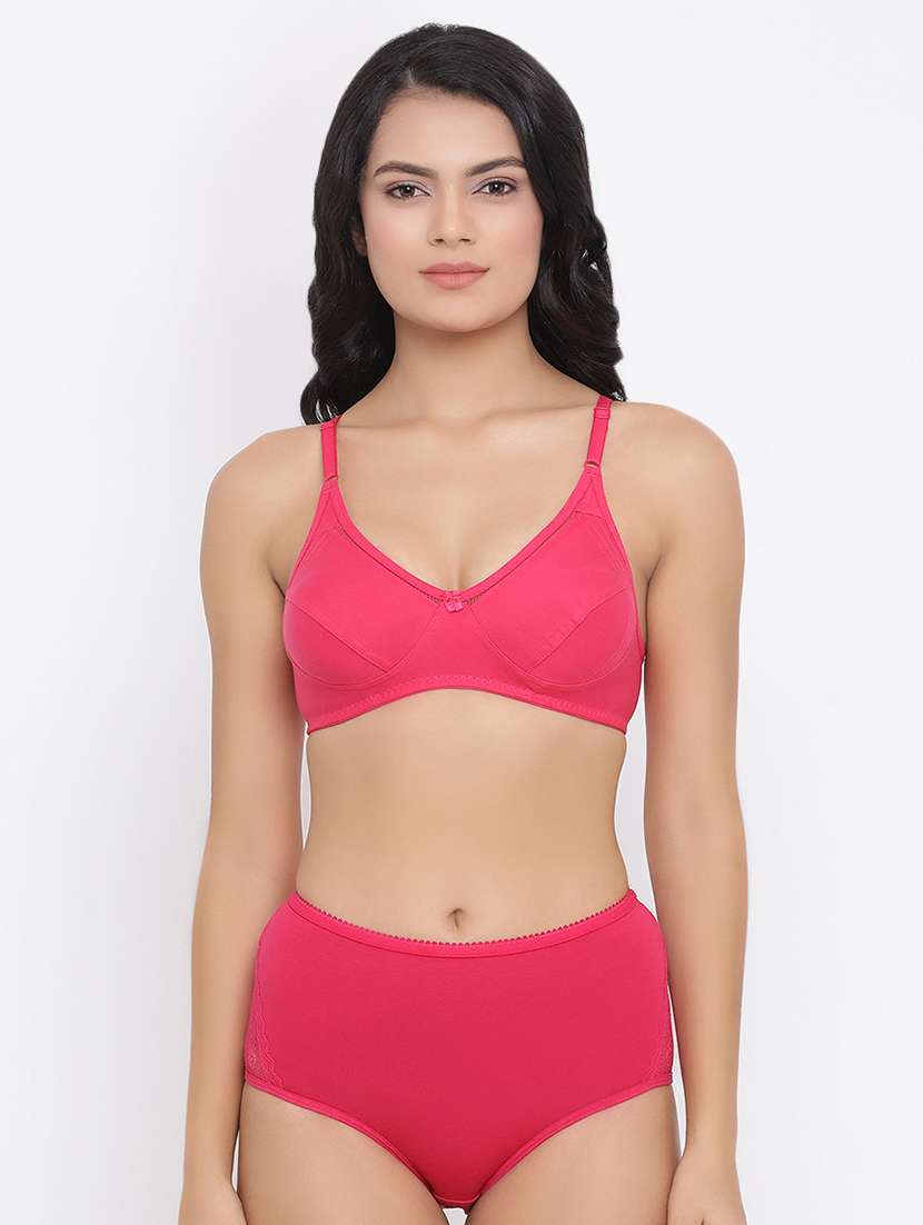 bow patch bra and panty set 