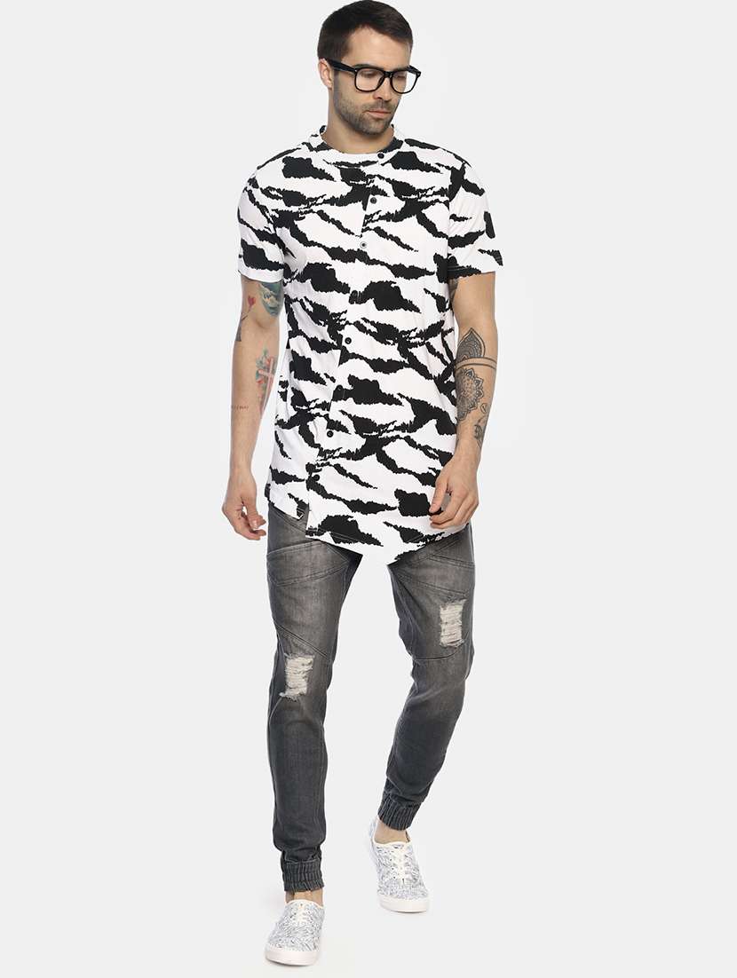 grey ripped jogger - 16879882 - Standard Image - 3