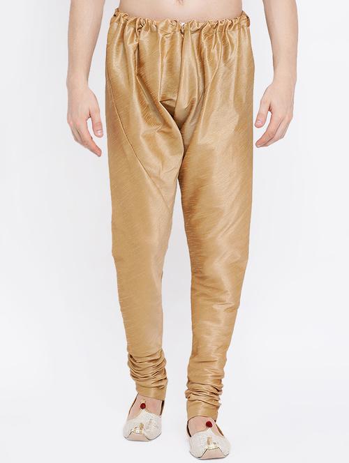 beige solid churidar pyjama - 16882400 - Standard Image - 0