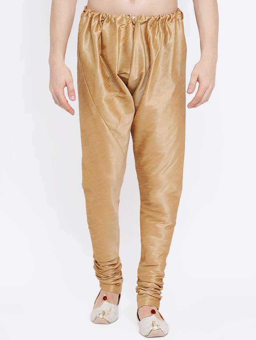 beige solid churidar pyjama - 16882400 - Zoom Image - 0