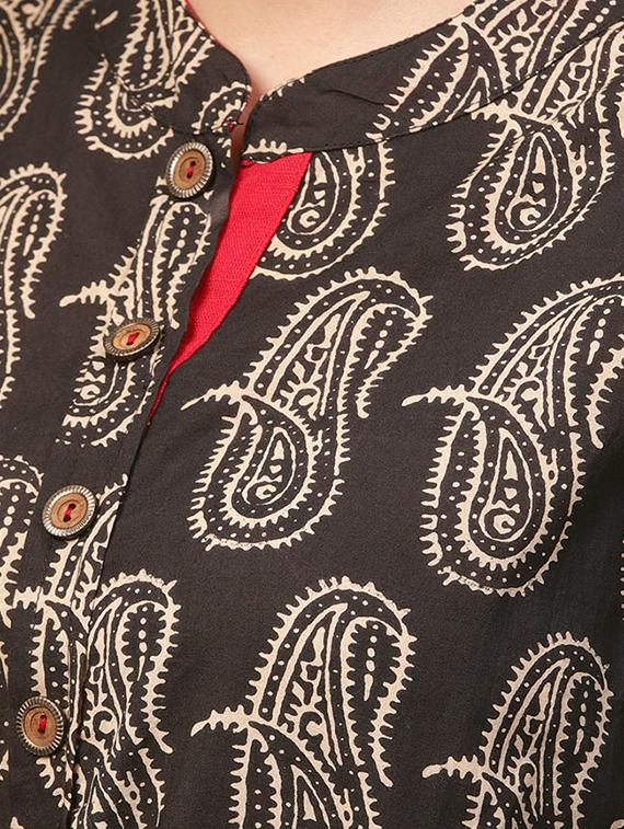 paisley a-line kurta - 16883378 - Standard Image - 3