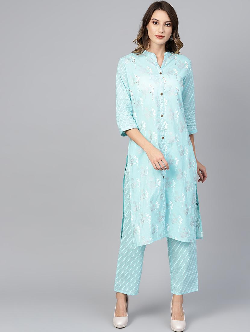 pastel kurta palazzo set - 16883396 - Zoom Image - 0