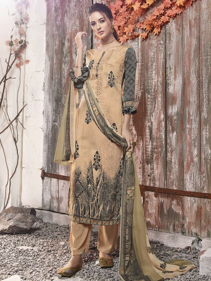 printed unstitched suit