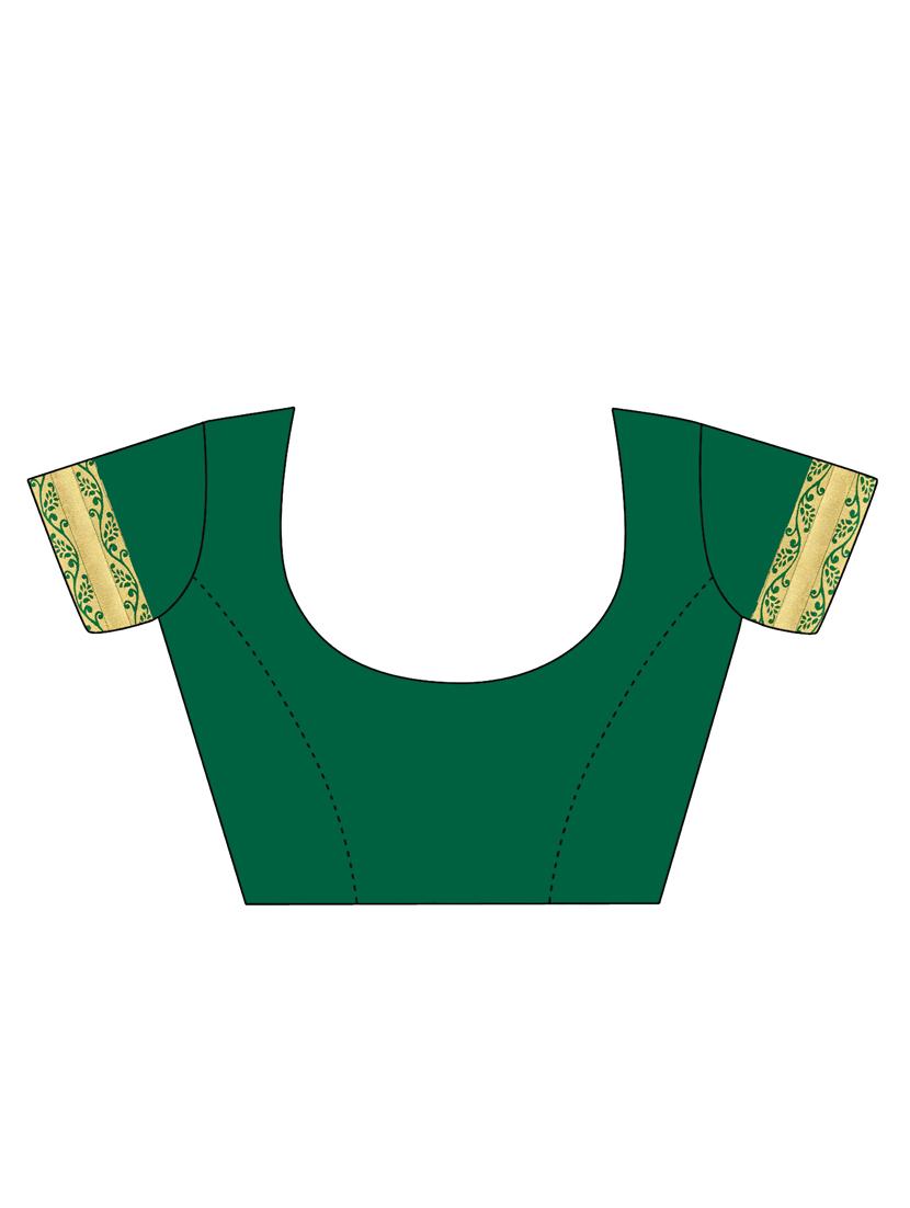 ethnic motif banarasi saree with blouse - 16887264 - Standard Image - 3