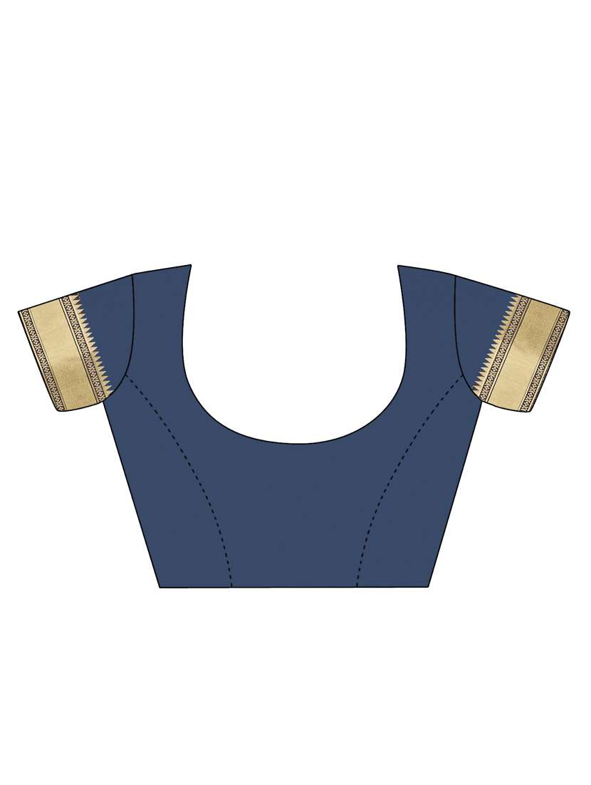 ethnic motif banarasi saree with blouse - 16887267 -  Standard Image - 3