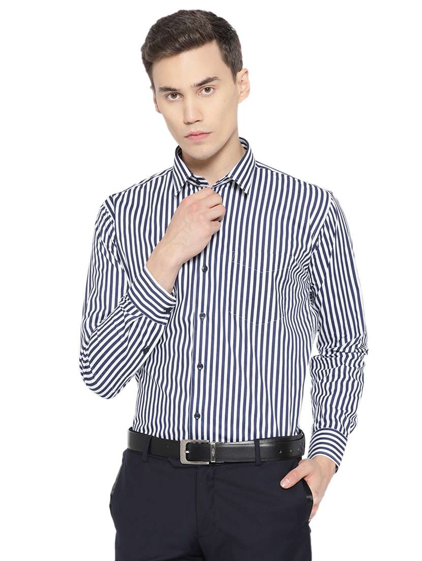 blue striped formal shirt - 16890011 -  Zoom Image - 0