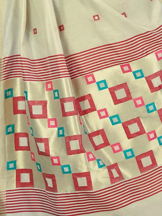 self design banarasi saree with blouse - 16891174 - Standard Image - 3