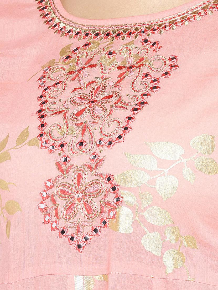 foil print anarkali kurta - 16891208 - Standard Image - 3