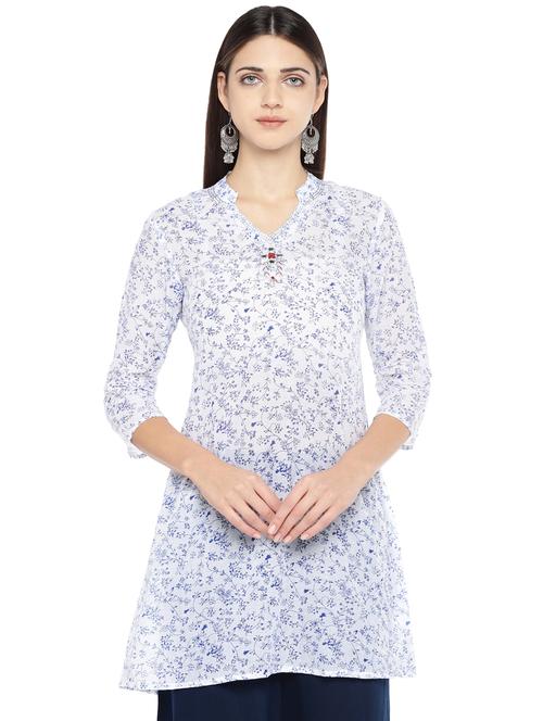 floral a-line kurta - 16891255 - Standard Image - 0