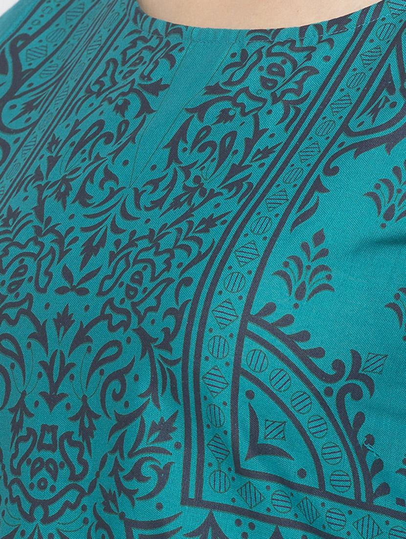 printed yoke straight kurta - 16891271 - Standard Image - 3