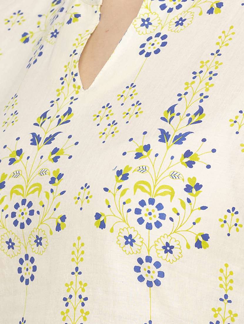 floral straight kurta - 16891278 - Standard Image - 3