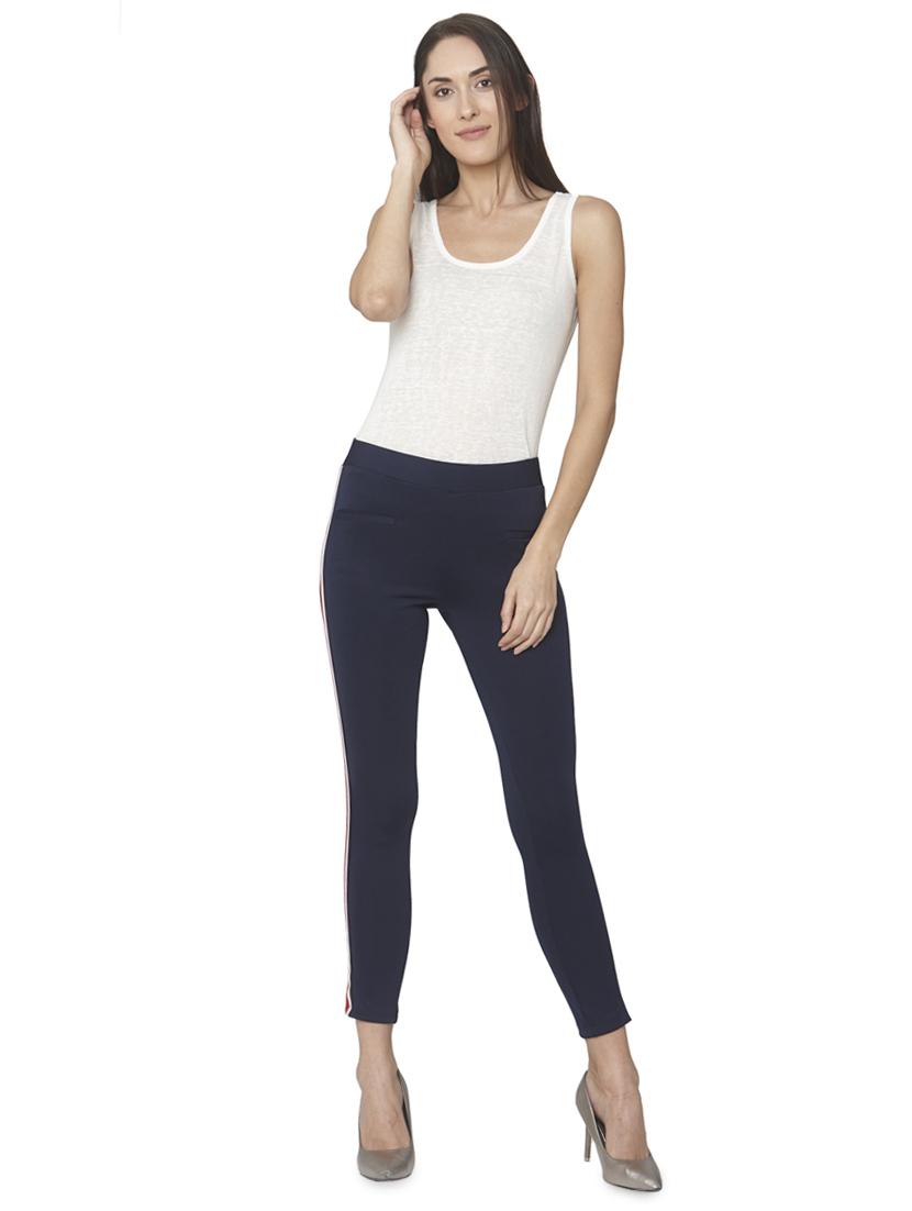 high rise side tape sports legging - 16891526 - Standard Image - 3