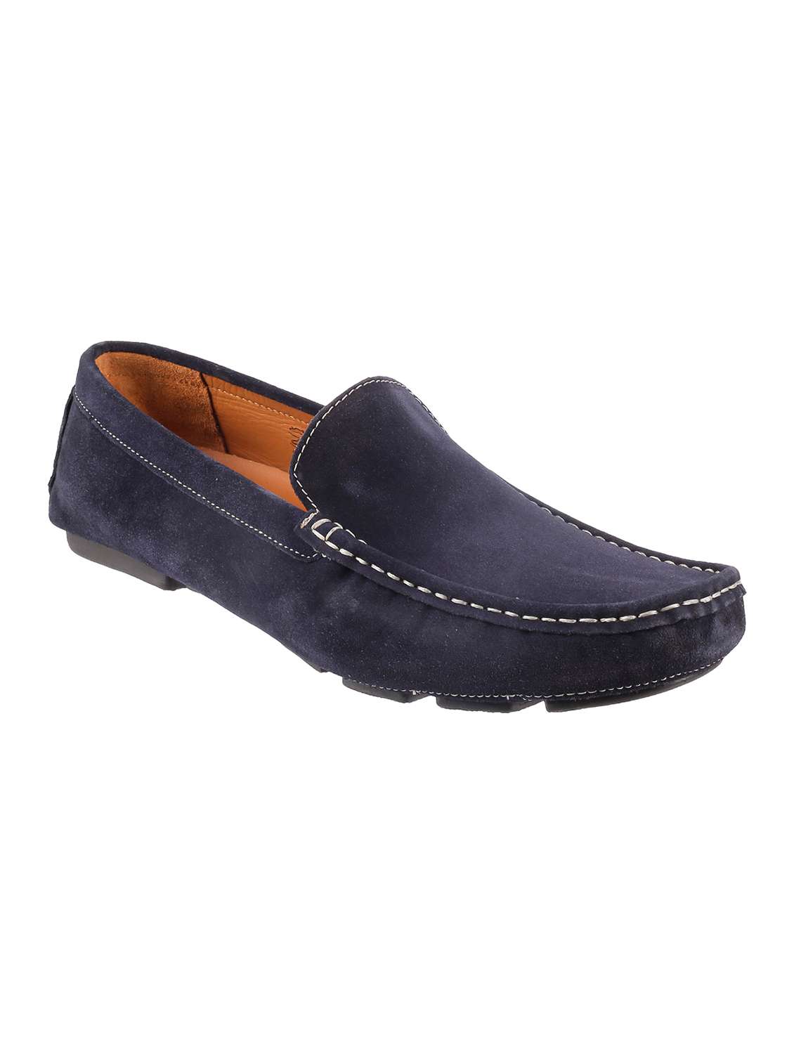 Buy online Blue Slip On Loafers from Casual Shoes for Men by Metro