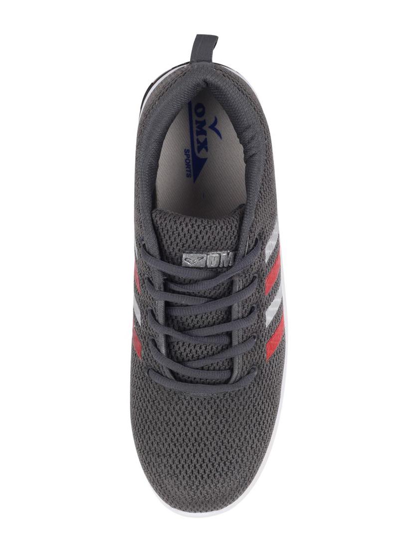 grey mesh lace up sport shoes - 16893266 - Standard Image - 3