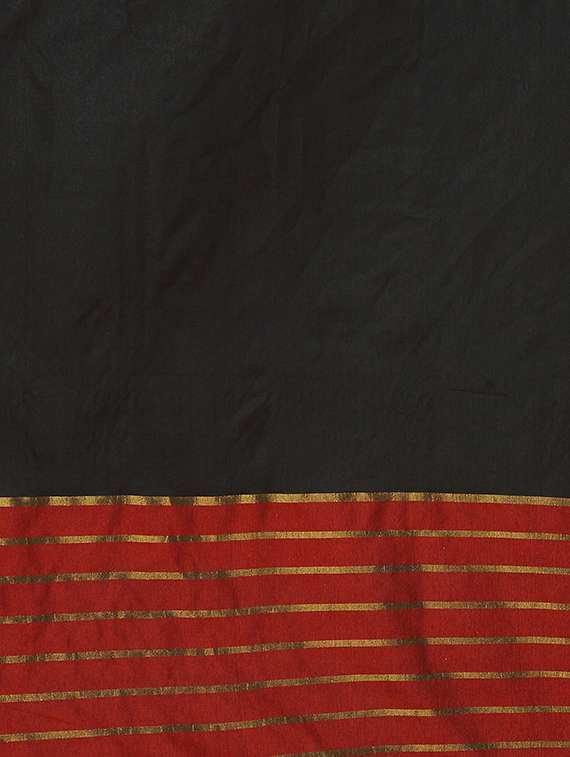 striped woven saree with blouse - 16893272 - Standard Image - 3