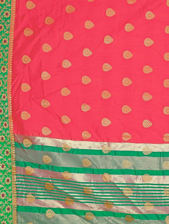 women's banarasi saree with blouse - 16893328 - Standard Image - 3
