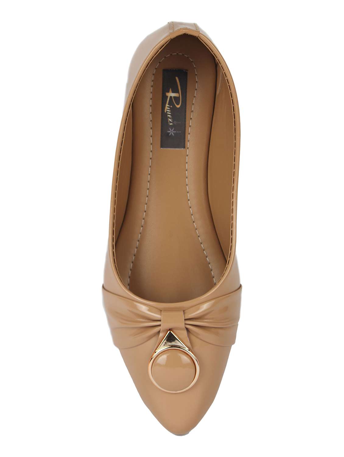 beige slip on ballerinas - 16894151 -  Standard Image - 3