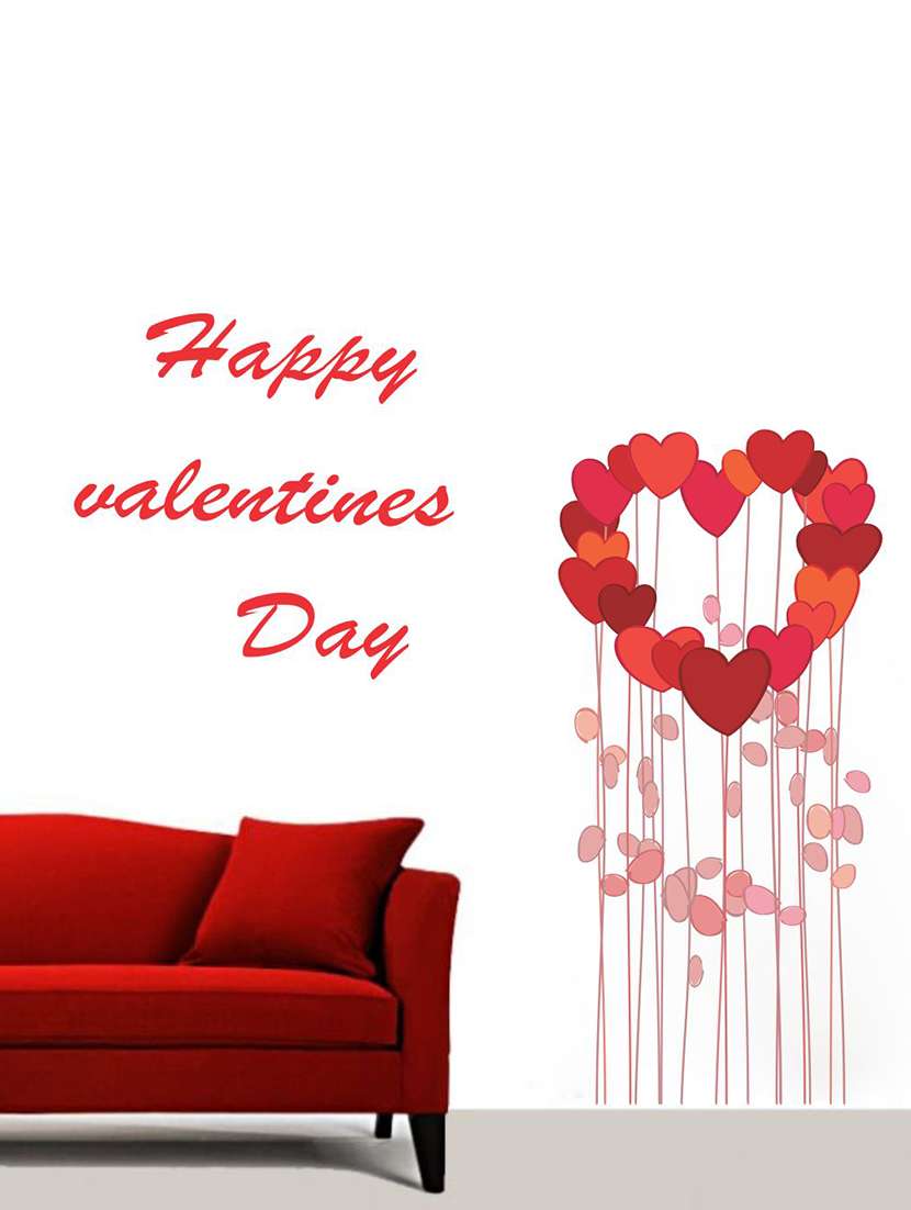   happy valentine's day wall sticker  