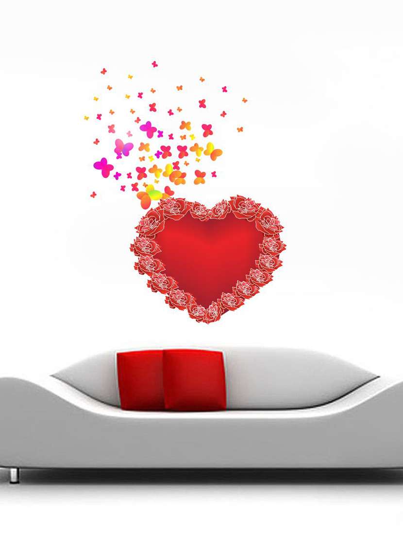 heart butterfly wall sticker   - 16894377 -  Zoom Image - 0