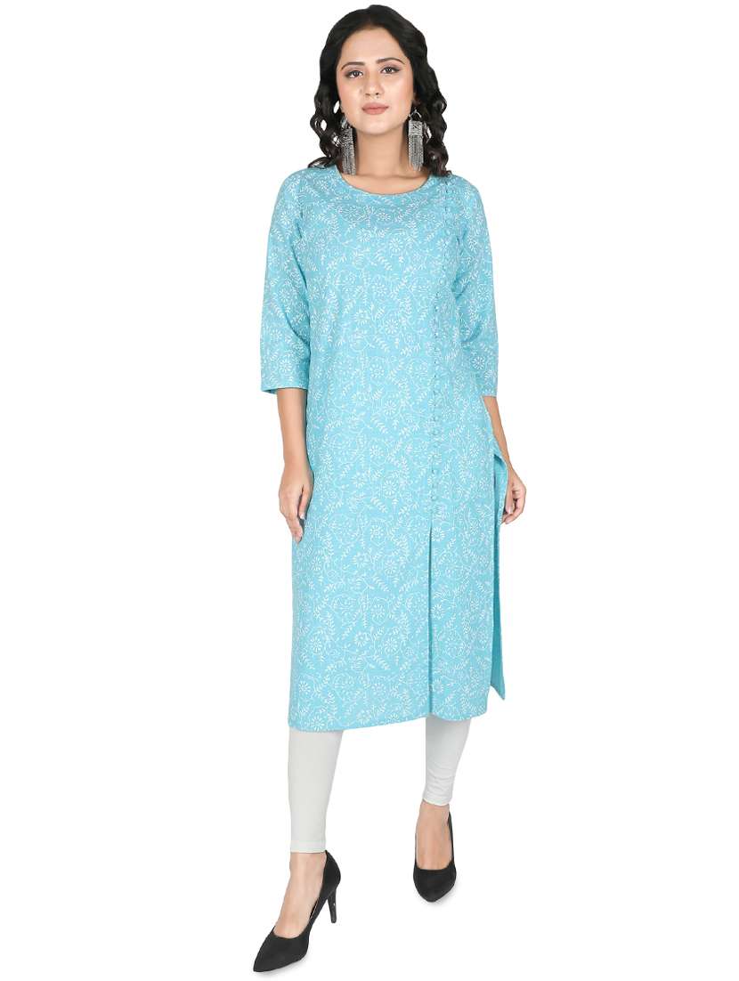 floral straight kurta