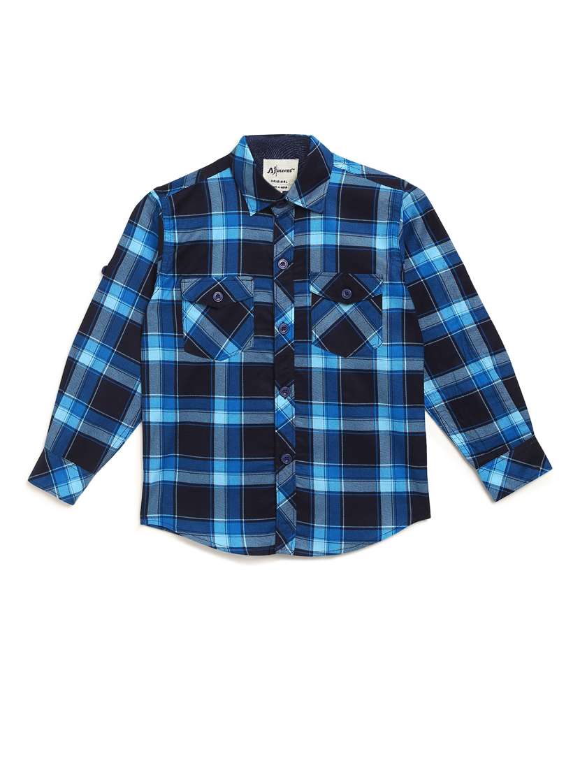 blue cotton shirt - 16896595 -  Zoom Image - 0