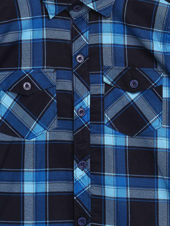 blue cotton shirt - 16896595 - Standard Image - 3