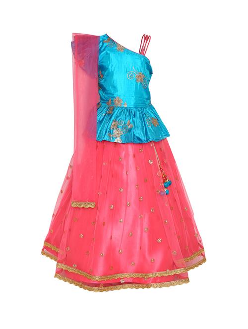 pink satin lehenga choli - 16896609 -  Standard Image - 0