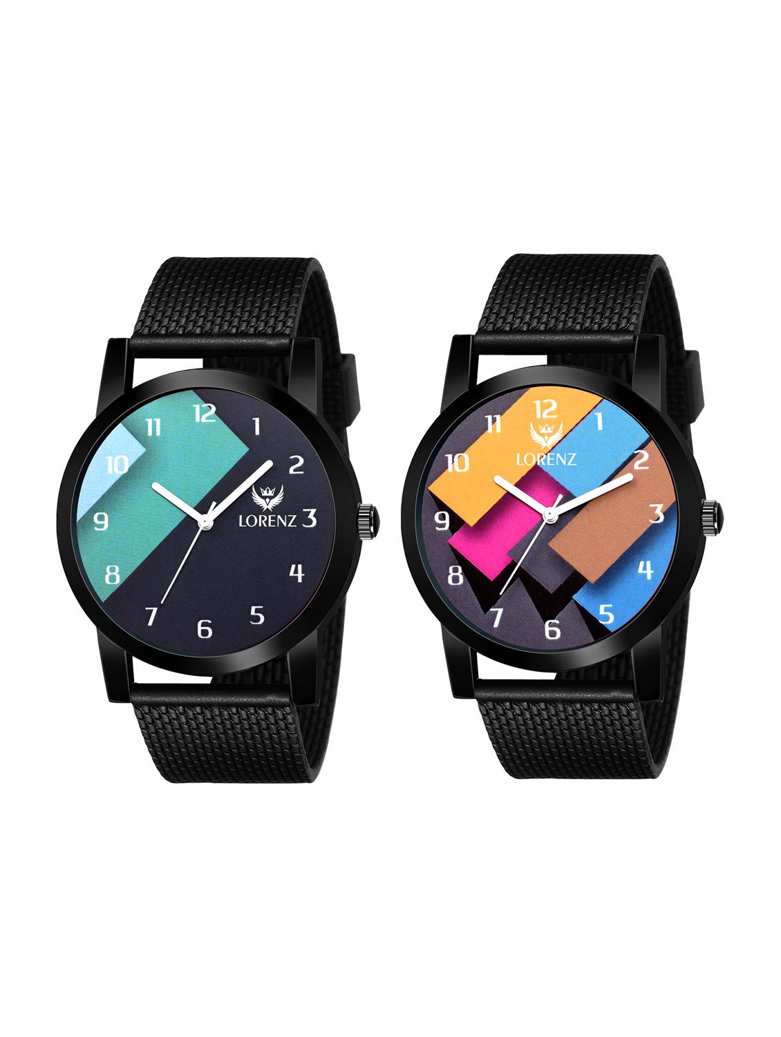 lorenz 2 analog watches combo for men | watch for boys | mk-4649w