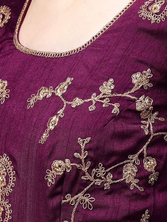embroidered panelled lehenga - 16901154 - Standard Image - 3