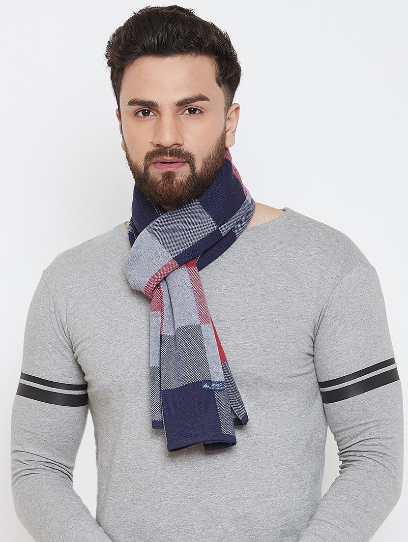 grey checkered muffler - 16902373 - Zoom Image - 0