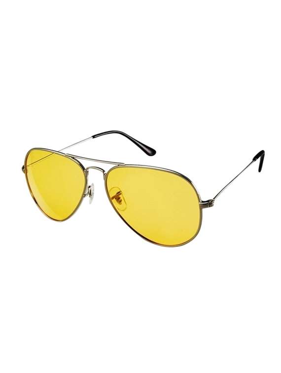 l.o.f uv protected aviator stylish yellow sunglasses for men & women