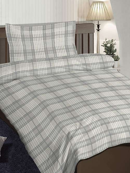 cotton satin dohar set with single size bed sheet & 1 pillow cover - 16904224 - Standard Image - 0