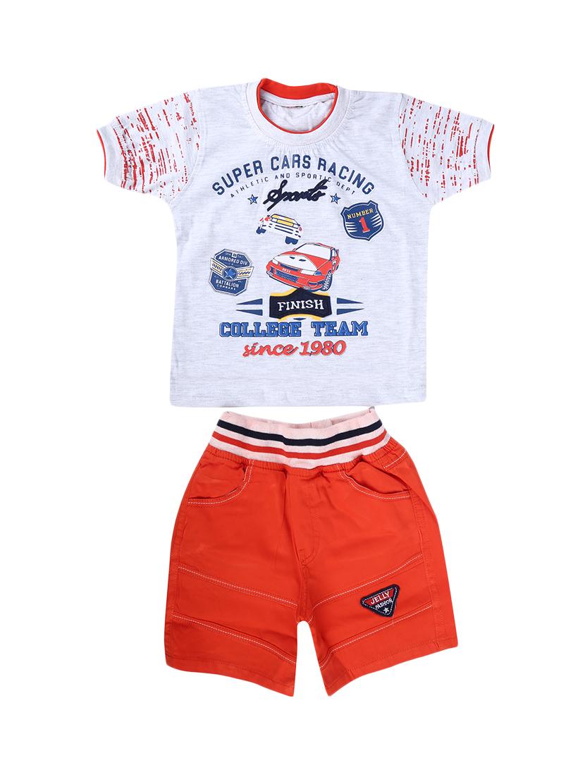 orange cotton twin sets - 16904315 - Zoom Image - 0