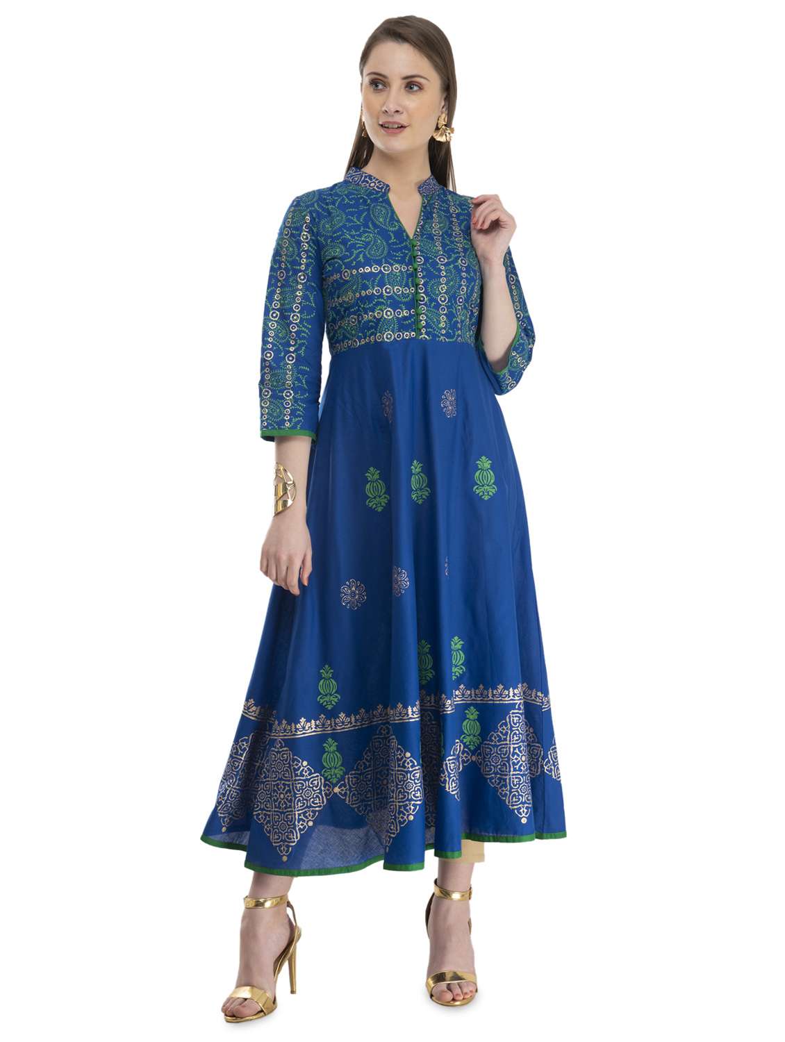women's flared kurta