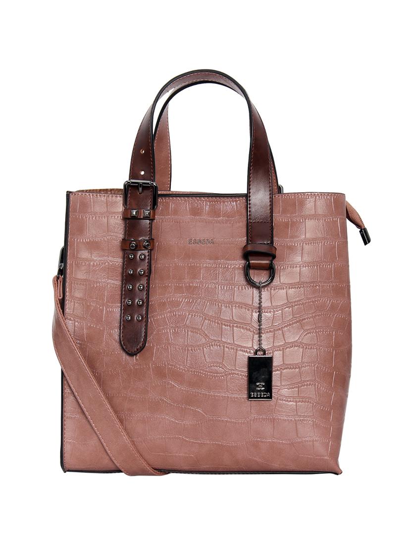 pink leatherette (pu) handbag - 16910059 - Zoom Image - 0