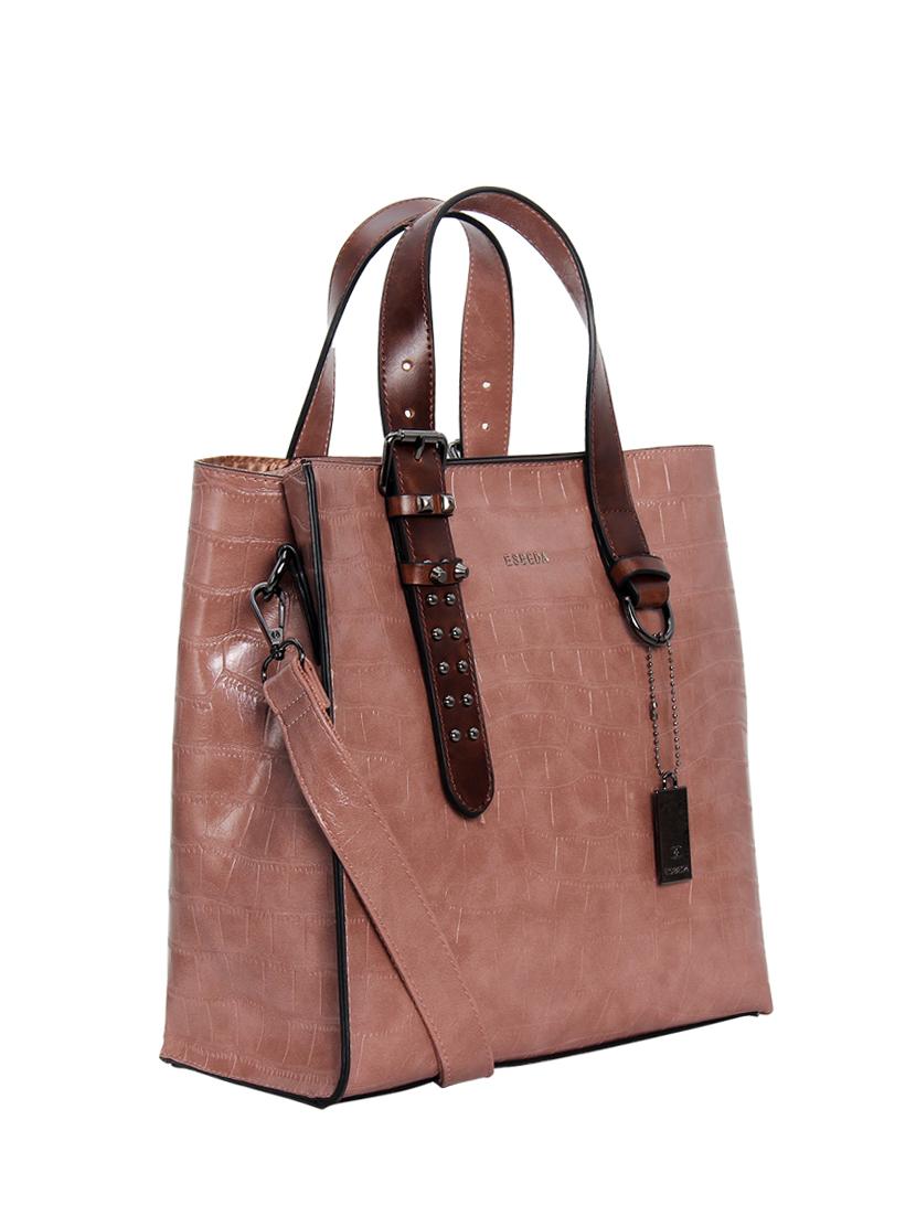 pink leatherette (pu) handbag - 16910059 - Standard Image - 3