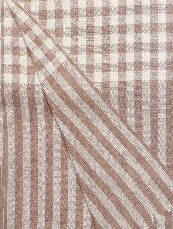 women's checks print stole - 16910921 - Standard Image - 5