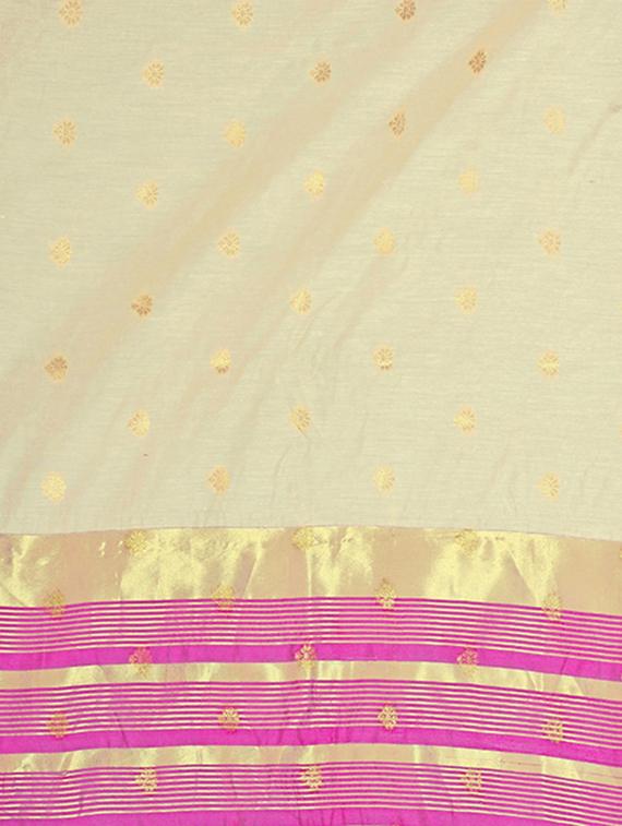 self design woven saree with blouse - 16912526 - Standard Image - 3
