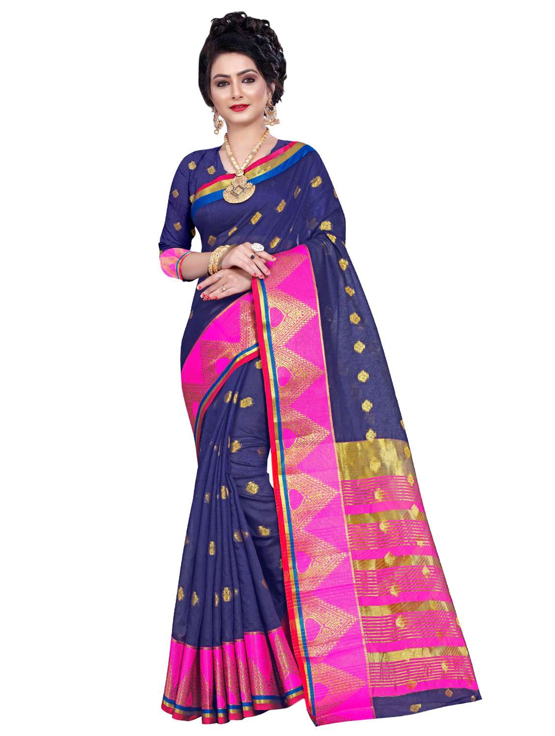 self design woven saree - 16912533 -  Zoom Image - 0