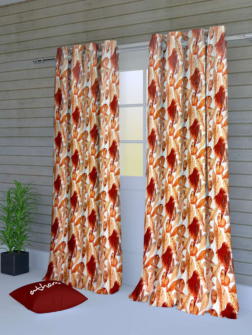  casino polyester door curtain (set of 2)