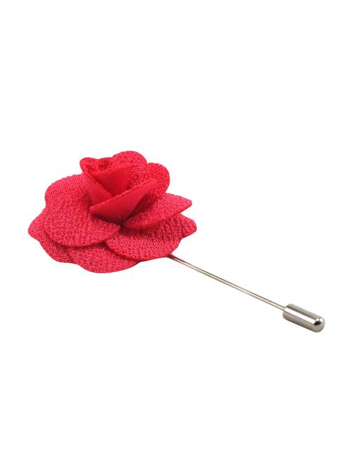 red fabric, metal lapelpin - 16912836 -  Standard Image - 0