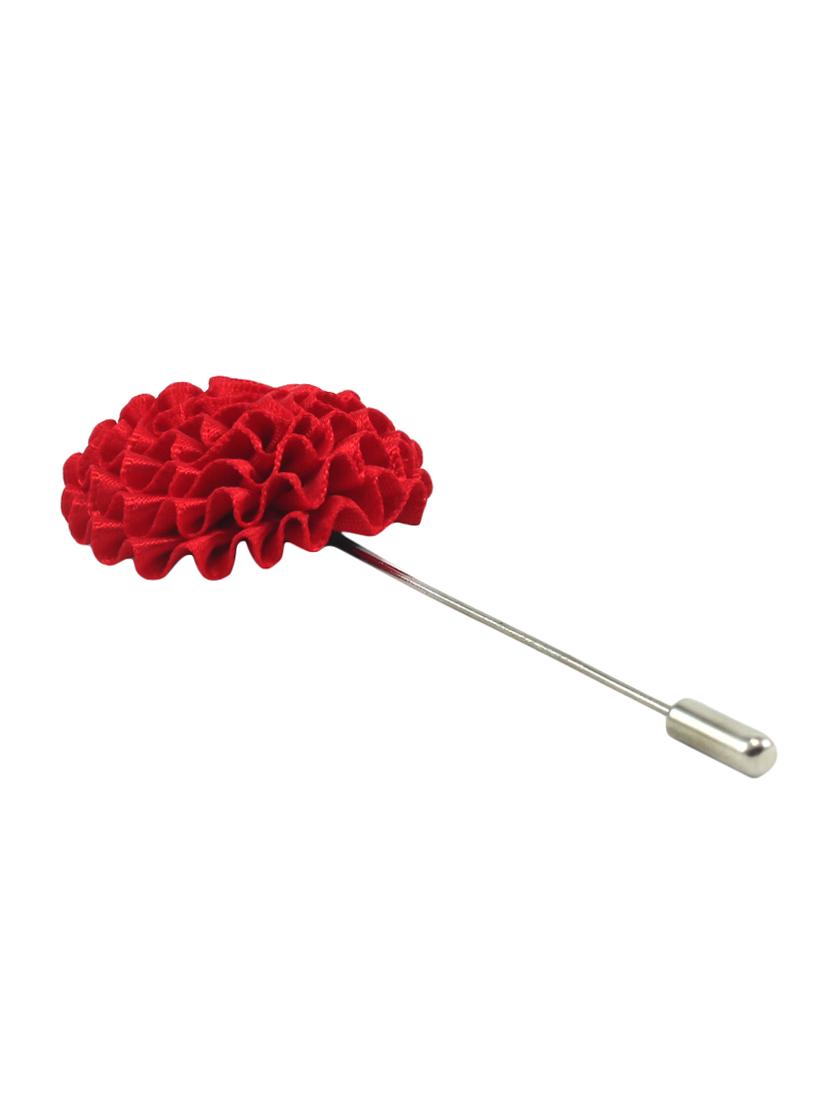 red fabric, metal lapelpin - 16912846 -  Zoom Image - 0