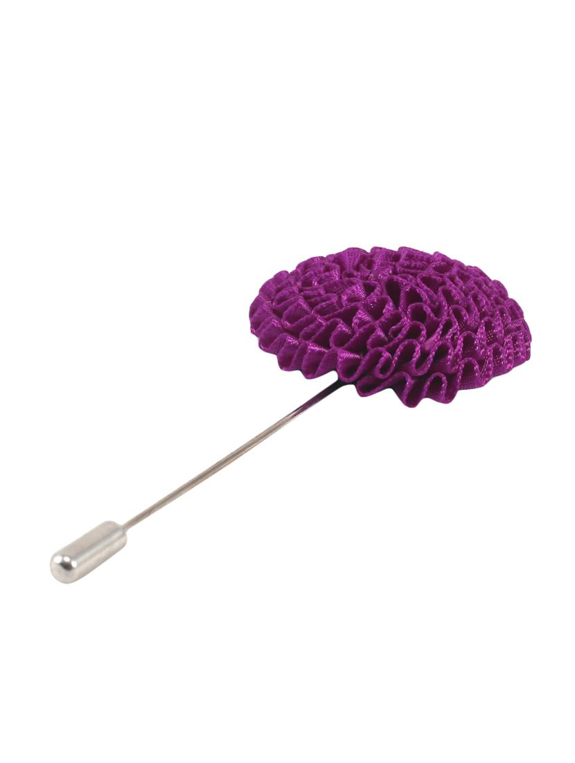purple fabric, metal lapelpin - 16912851 -  Zoom Image - 0