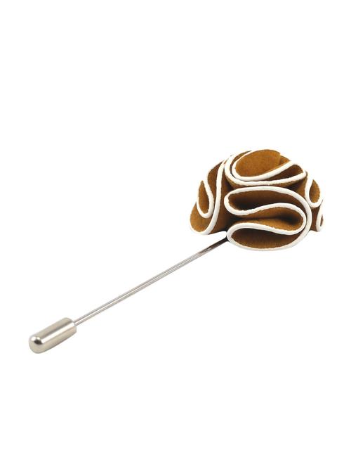 tan fabric, metal lapelpin - 16912868 -  Standard Image - 0