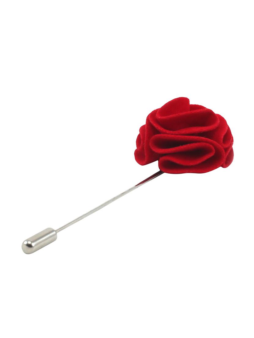 red fabric, metal lapelpin - 16912897 -  Zoom Image - 0
