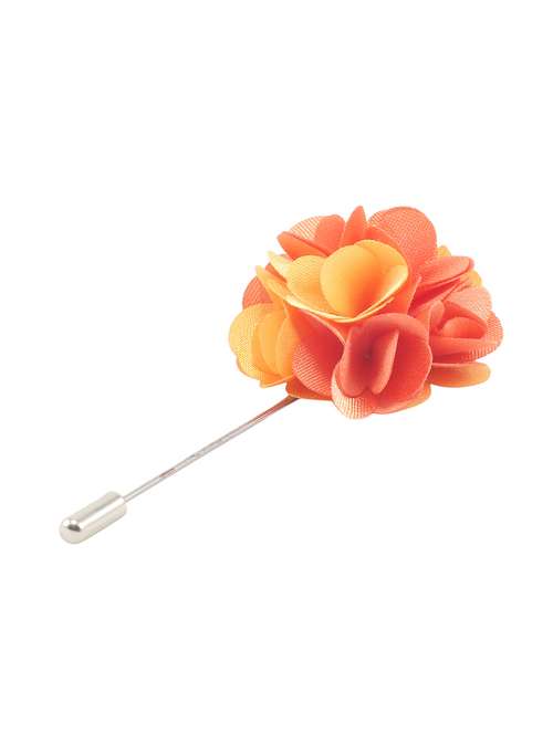 yellow & orange fabric, metal lapelpin - 16912913 - Standard Image - 0
