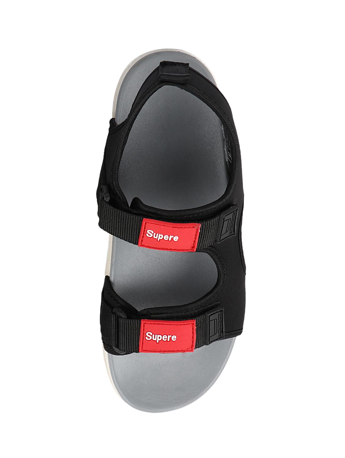 grey synthetic & mesh back strap floaters - 16913052 - Standard Image - 3