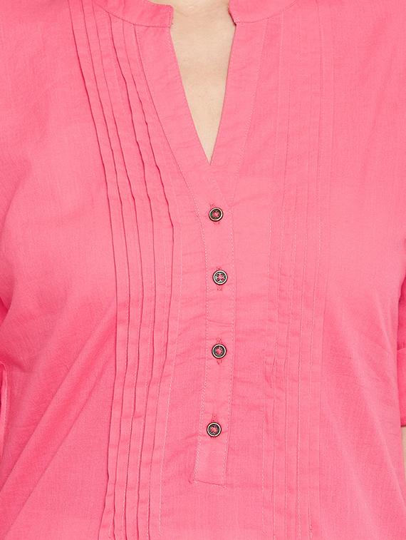solid straight kurta - 16914203 - Standard Image - 3