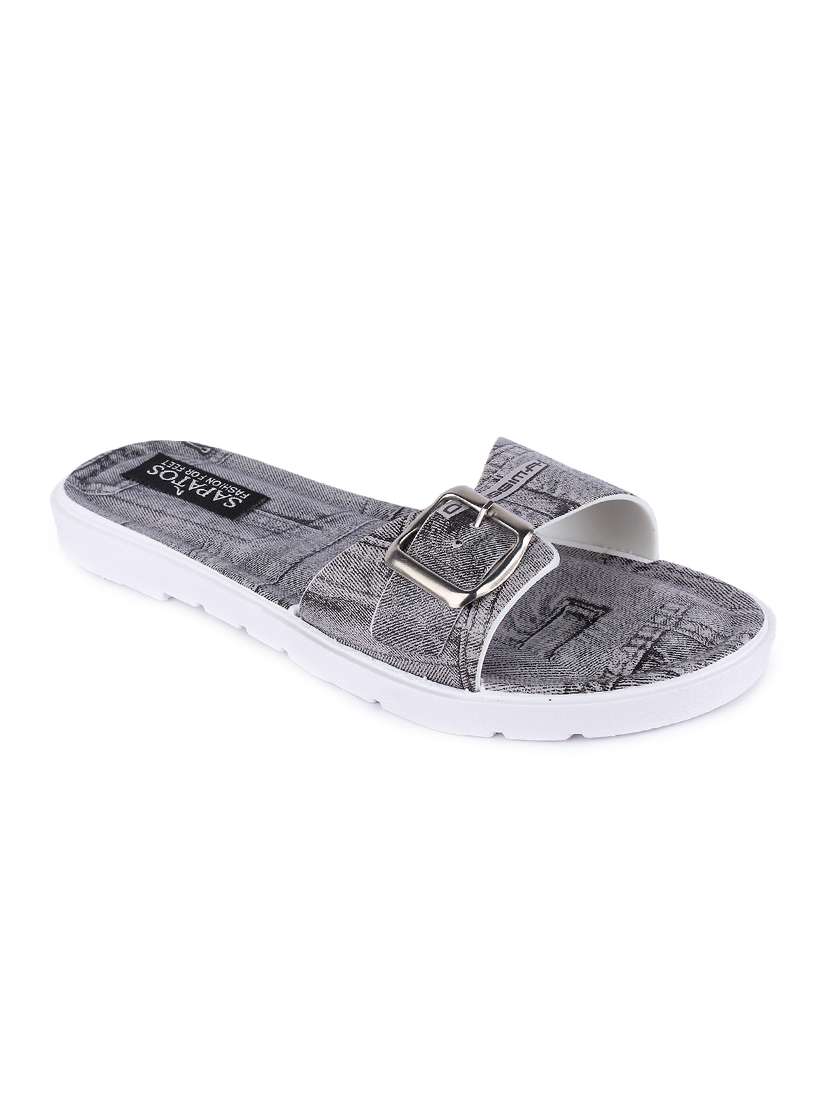 grey slip on  slides - 16915187 -  Zoom Image - 0